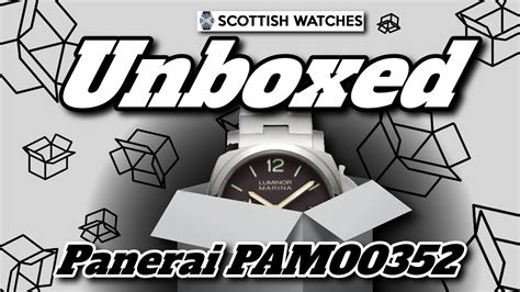 Watch Unboxing : Panerai Pam 352 